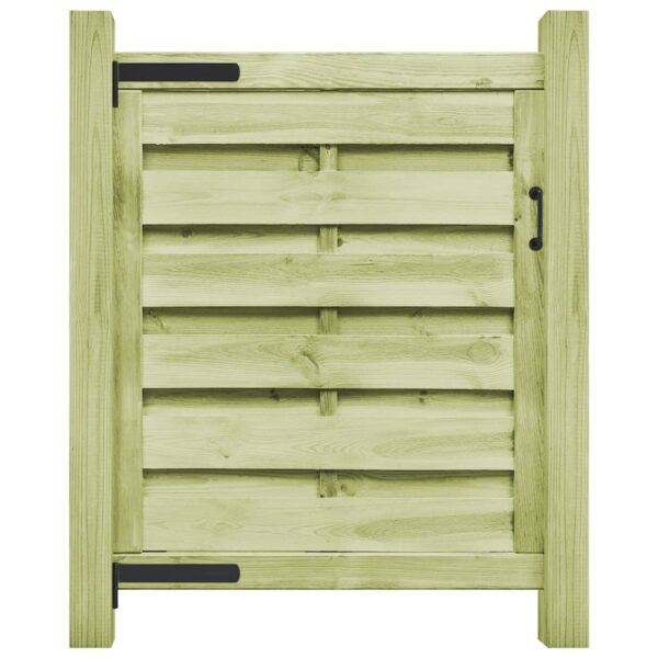 Garden Gate Impregnated Pinewood 100x100 cm Green