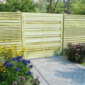 Garden Gate Impregnated Pinewood 100x100 cm Green