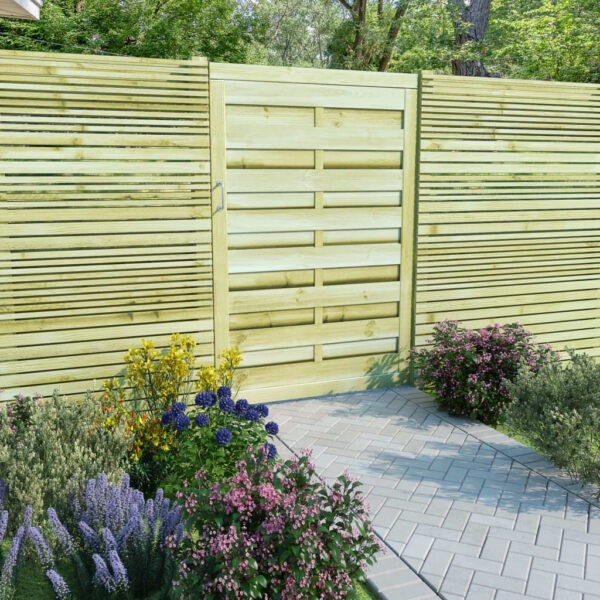 Garden Gate Impregnated Pinewood 100x150 cm Green