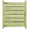 Garden Gates 2 pcs Impregnated Pinewood 150x175 cm Green