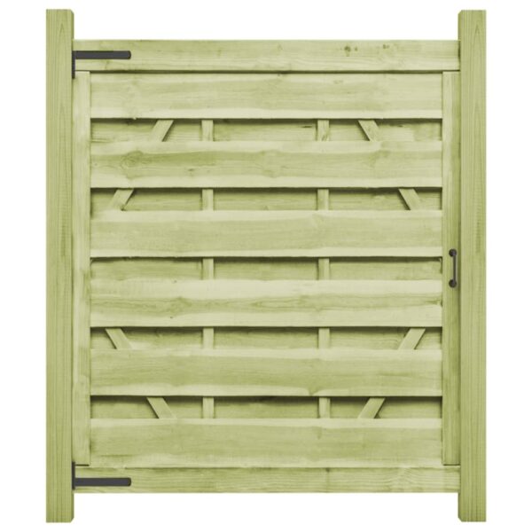 Garden Gates 2 pcs Impregnated Pinewood 150x175 cm Green