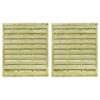 Garden Gates 2 pcs Impregnated Pinewood 150x175 cm Green