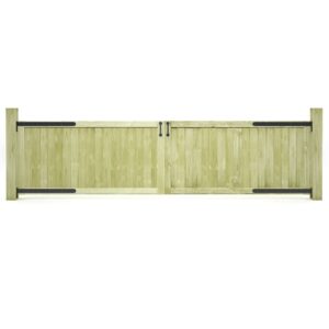 Garden Gates 2 pcs Impregnated Pinewood 300x75 cm