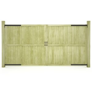 Garden Gates 2 pcs Impregnated Pinewood 300x150 cm