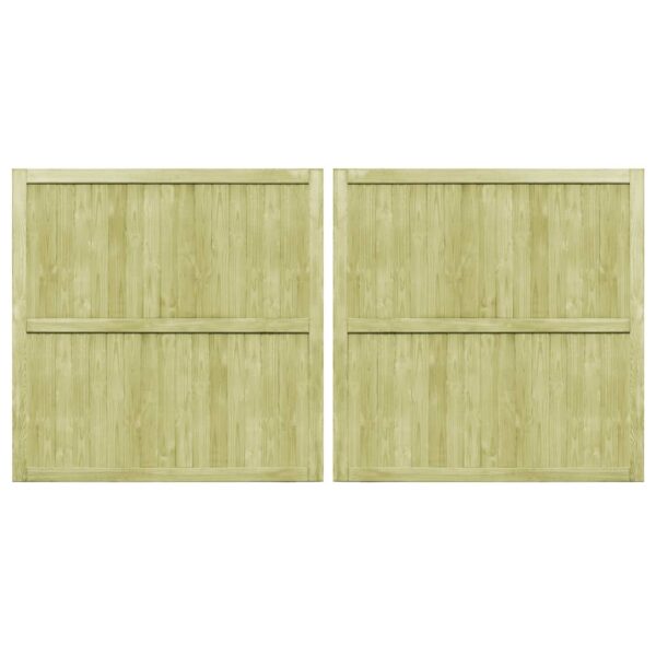 Garden Gates 2 pcs Impregnated Pinewood 300x150 cm