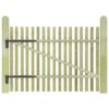 Picket Garden Gate Impregnated Pinewood 100x75 cm