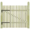 Picket Garden Gate Impregnated Pinewood 100x100 cm