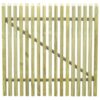 Picket Garden Gate Impregnated Pinewood 100x100 cm