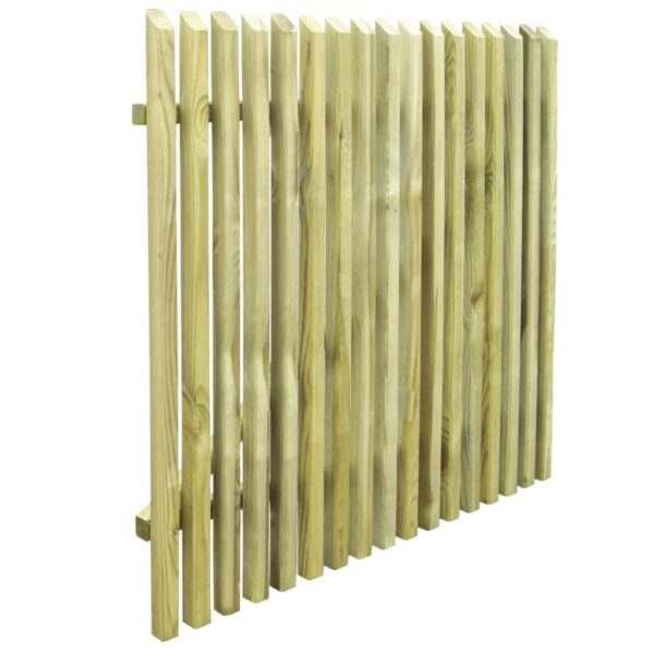 Picket Garden Gate Impregnated Pinewood 100x100 cm
