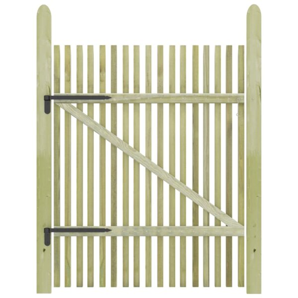 Picket Garden Gate Impregnated Pinewood 100x150 cm