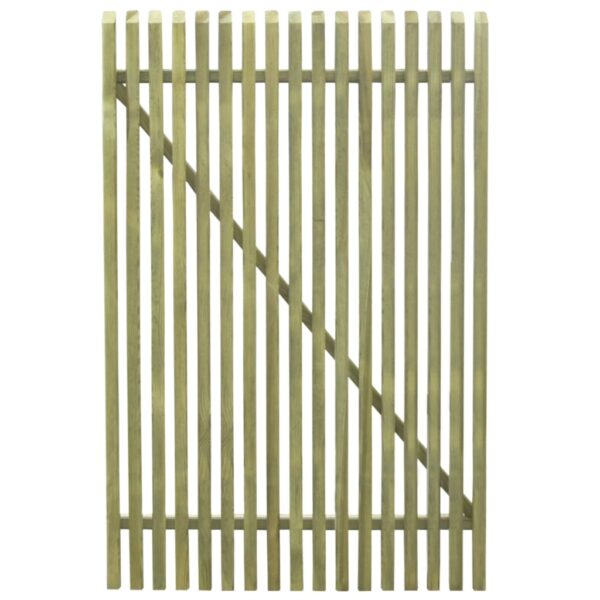 Picket Garden Gate Impregnated Pinewood 100x150 cm