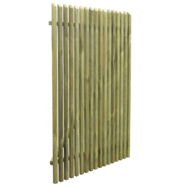 Picket Garden Gate Impregnated Pinewood 100x150 cm