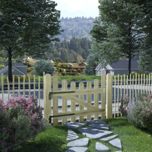 Garden Gate Impregnated Pinewood 100x80 cm