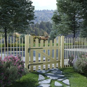 Garden Gate Impregnated Pinewood 100x100 cm