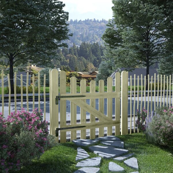 Garden Gate Impregnated Pinewood 100x100 cm