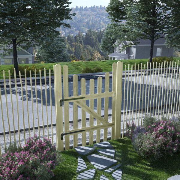 Garden Gate Impregnated Pinewood 100x150 cm