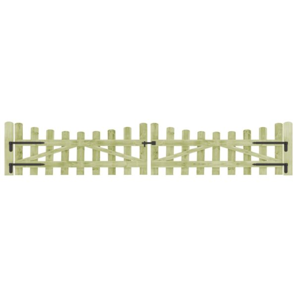 Garden Gates 2 pcs Impregnated Pinewood 150x60 cm