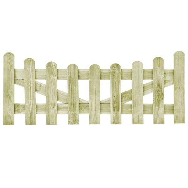 Garden Gates 2 pcs Impregnated Pinewood 150x60 cm