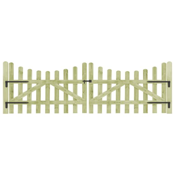 Garden Gates 2 pcs Impregnated Pinewood 150x100 cm