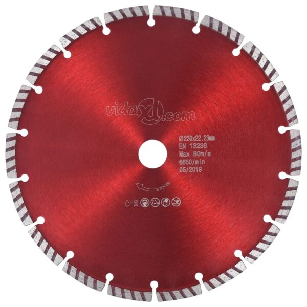 Diamond Cutting Disc with Turbo Steel 230 mm