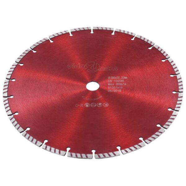 Diamond Cutting Disc with Turbo Steel 300 mm