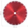 Diamond Cutting Disc with Turbo Steel 300 mm