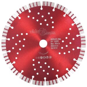 Diamond Cutting Disc with Turbo and Holes Steel 230 mm