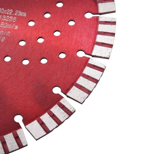 Diamond Cutting Disc with Turbo and Holes Steel 230 mm