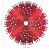 Diamond Cutting Disc with Turbo and Holes Steel 230 mm