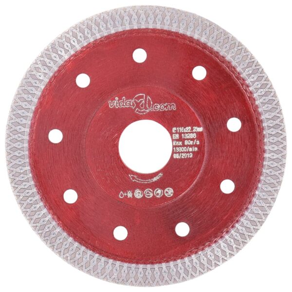Diamond Cutting Disc with Holes Steel 115 mm