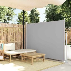 Retractable Side Awning 160 x 500 cm Grey