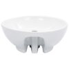 Wash Basin with Overflow 46.5x18 cm Ceramic White