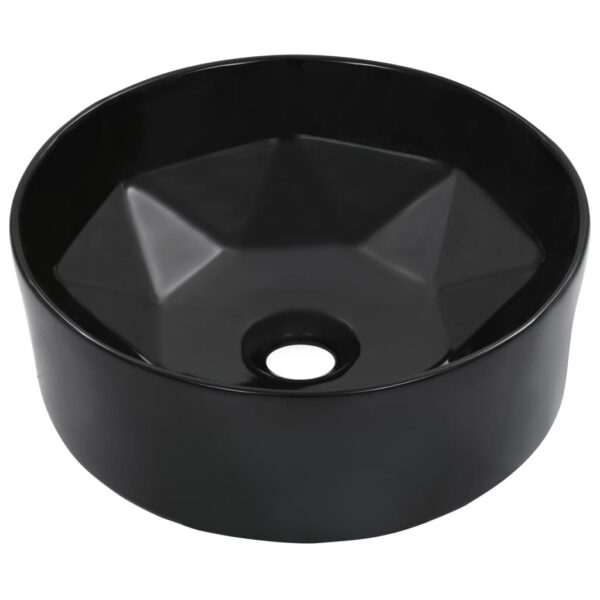 Wash Basin 36x14 cm Ceramic Black