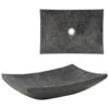 Sink 50x35x12 cm Marble Black