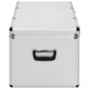 Storage Cases 3 pcs Silver Aluminium