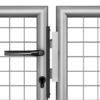 Garden Gate Galvanised Steel 415x75 cm Silver
