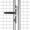 Garden Gate Galvanised Steel 415x125 cm Silver