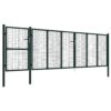Garden Gate Steel 500x125 cm Green