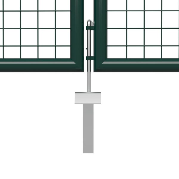 Garden Gate Steel 500x150 cm Green