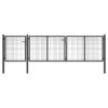Garden Gate Steel 400x100 cm Anthracite