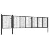 Garden Gate Steel 500x75 cm Anthracite