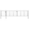 Garden Gate Steel 500x75 cm Silver