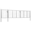 Garden Gate Steel 500x75 cm Silver