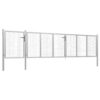 Garden Gate Steel 500x100 cm Silver