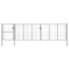 Garden Gate Steel 500x125 cm Silver
