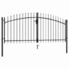 8718475736394_a_en_hd_1.jpg Double Door Fence Gate with Spear Top 300x150 cm