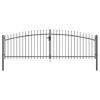 8718475736400_g_en_hd_1.jpg Double Door Fence Gate with Spear Top 400x150 cm