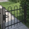 Single Door Fence Gate with Hoop Top 100 x 75 cm