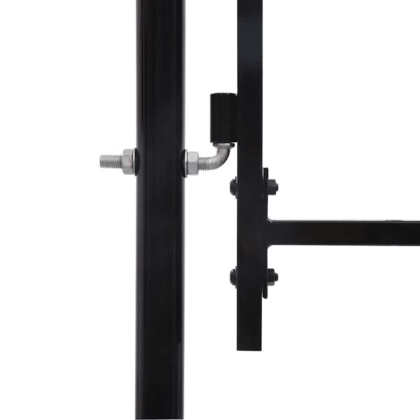 Garden Fence Gate with Arched Top 200 x 400 cm Steel