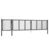 Garden Gate Steel 500x75 cm Black